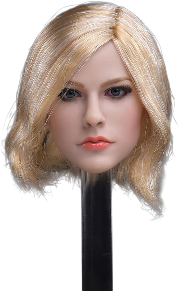 Amazon.co.jp: 1/6スケール女性の頭彫り、美人ヨーロッパ人の女の子の